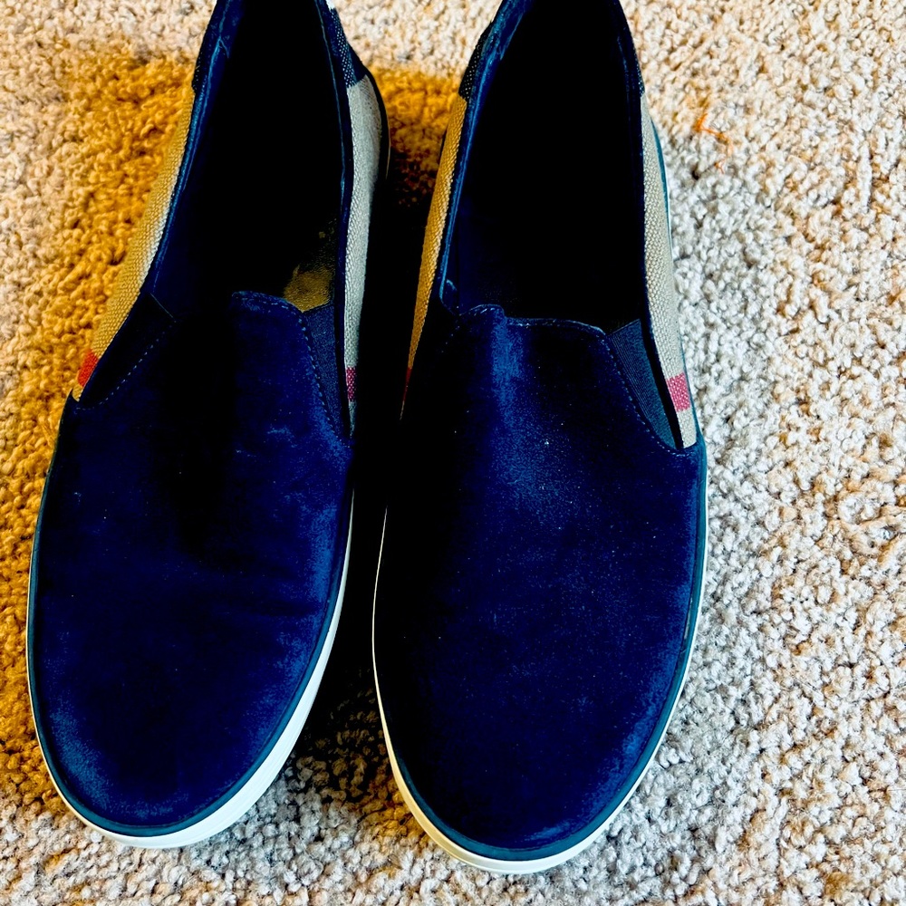 Burberry Blue Suede